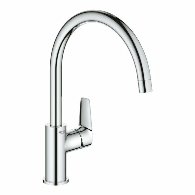 Grohe BauEdge Single Lever Kitchen Sink Mixer Tap - Chrome 31367001