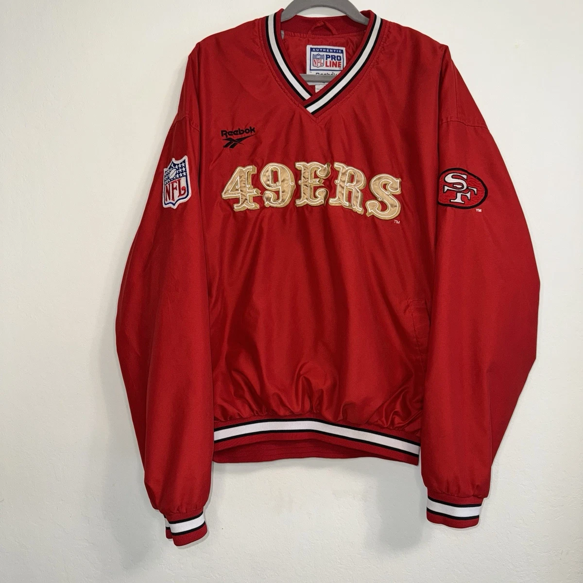 Reebok San Francisco 49ers ジャケット L Preços baixos em Jaquetas Reebok San Francisco 49ers NFL | eBay
