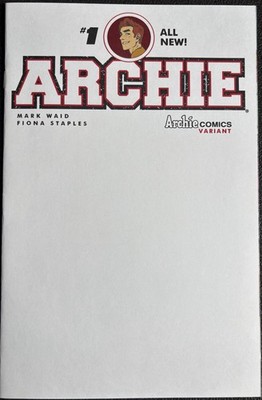 Archie #1 2015 Archie Publications Rare Blank Variant Cover V NM
