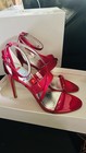 GUESS Womens Red Transparent Felecia Almond Stiletto Heeled Sandal 8.5 — photo 2