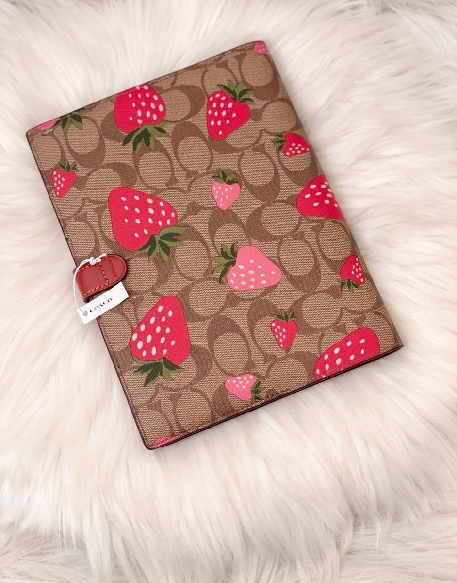 いちご レモン【COACH】Notebook フルーツプリント ノートブック COACH® Outlet | Notebook With Lemon Print