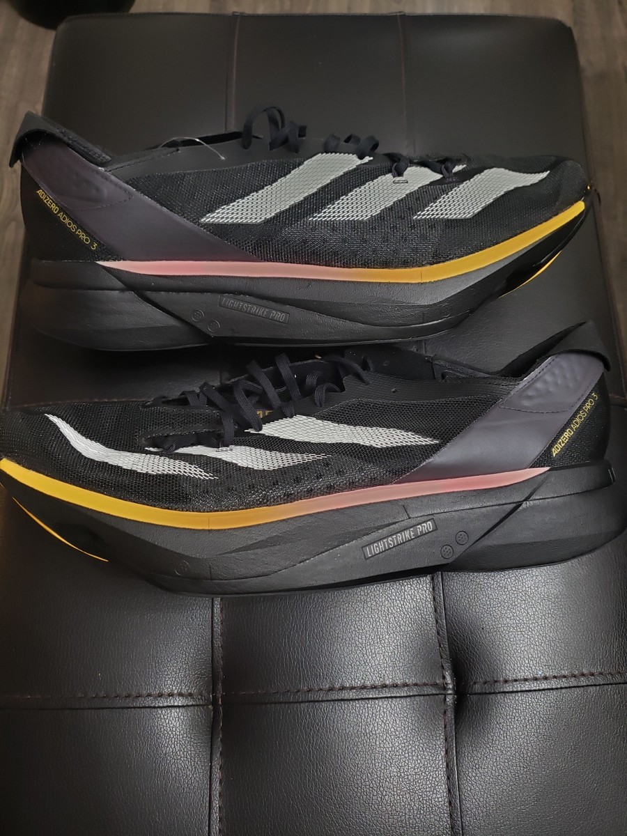 Adidas Adios Pro Mens Size Black Running Shoe Sneaker IG6439 NEW
