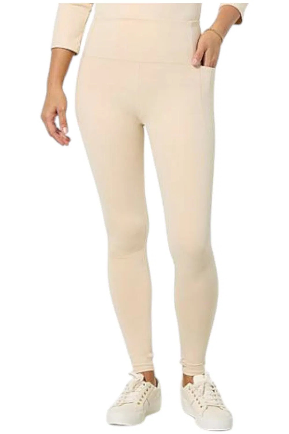 Joy Performance Women's Ultra Smooth Luxe Legging w/Pockets Almond