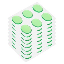 48 PCS Drum Dampeners Gel Pads Silicone Mute Moon Gels Green 33x26x3mm