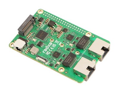 Radxa Dual 2.5G Router HAT, 2x Gigabit LAN + NVMe Erweiterung für Raspberry Pi 5