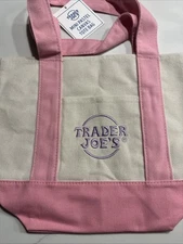 NWT Trader Joe’s Pastel Mini Tote Bag