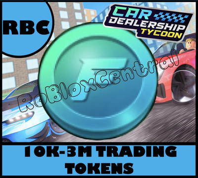 ALL CAR DEALERSHIP TYCOON 10K-3M - CHOOSE ANY CDT TRADING TOKENS GET 1M MILLION