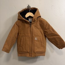 Carhartt NWOT Boys Size 3T Brown Canvas Jacket