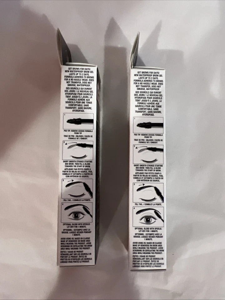 Paquete de 2 - Nuevo gel impermeable para cejas Maybelline Tattoo Studio 260 marrón profundo Foto 4 de 4