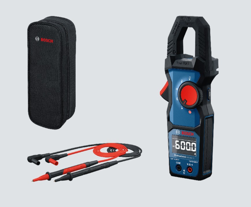 Bosch True RMS Digital Clamp Meter 600A AC/DC Voltage Resistor Test NCV Ammeter