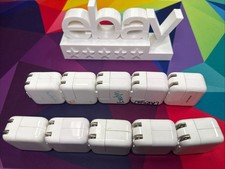 Lot of 10 Genuine OEM Apple 12W Single USB Wall Chargers Power Adapters A1401