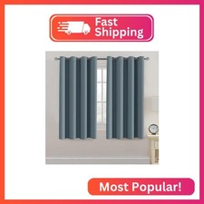 H.VERSAILTEX Blackout Thermal Insulated Curtains 63 Inche Length Light Blocking