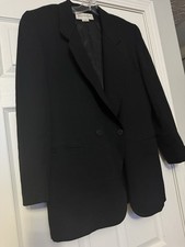 Jones New York black wool blazer jacket size 10 pockets, classic
