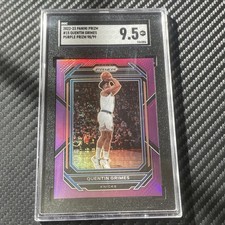 2022-23 Panini Purple Prizm #15 Quentin Grimes Knicks 98/99 SGC 9.5 MINT+ 76ers