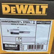 Dewalt PFM2231000 Hangermate Steel 1/4"-1/4-20X1"  3" Pack Of 25