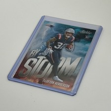 TreVeyon Henderson 2025 Panini Absolute By Storm RC #19 New England Patriots