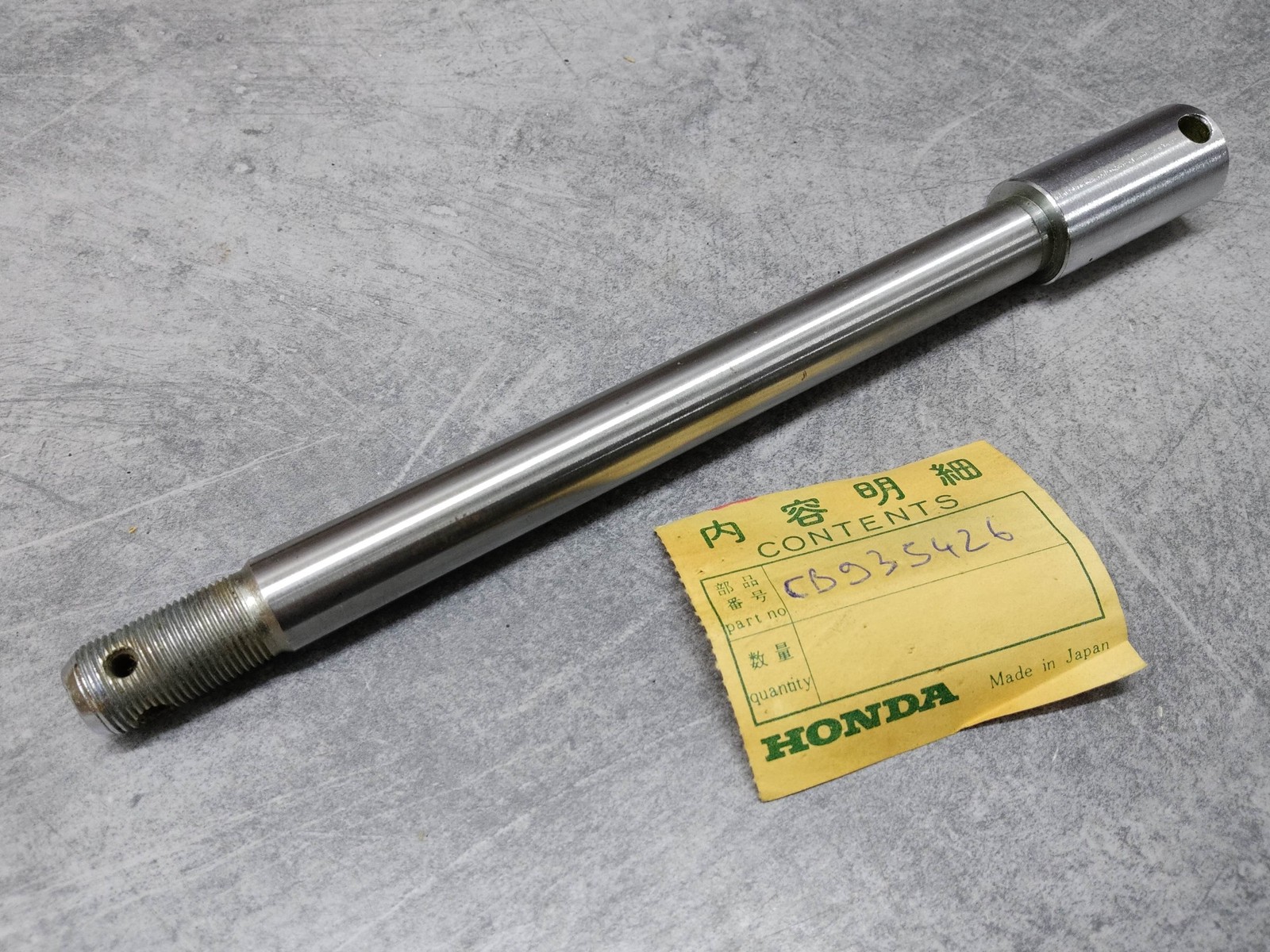 Axe de roue avant haute résistance pour Honda CB160 et CL160