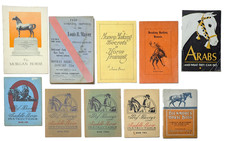 Vintage 10pc Horse Booklet Ephemera Lot Jesse Beery Arabs Bickmore Louis B Mayer