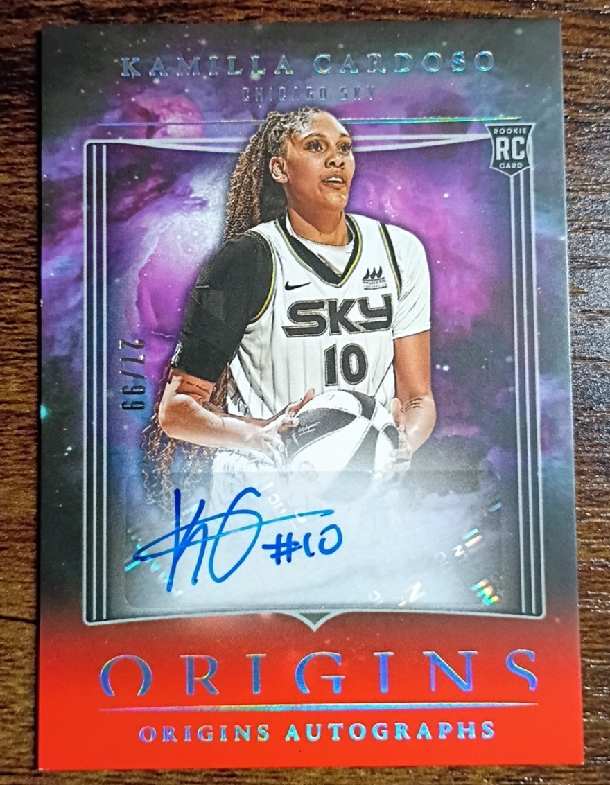 2024 Origins WNBA Kamilla Cardoso Rookie AUTO RED /99 RC