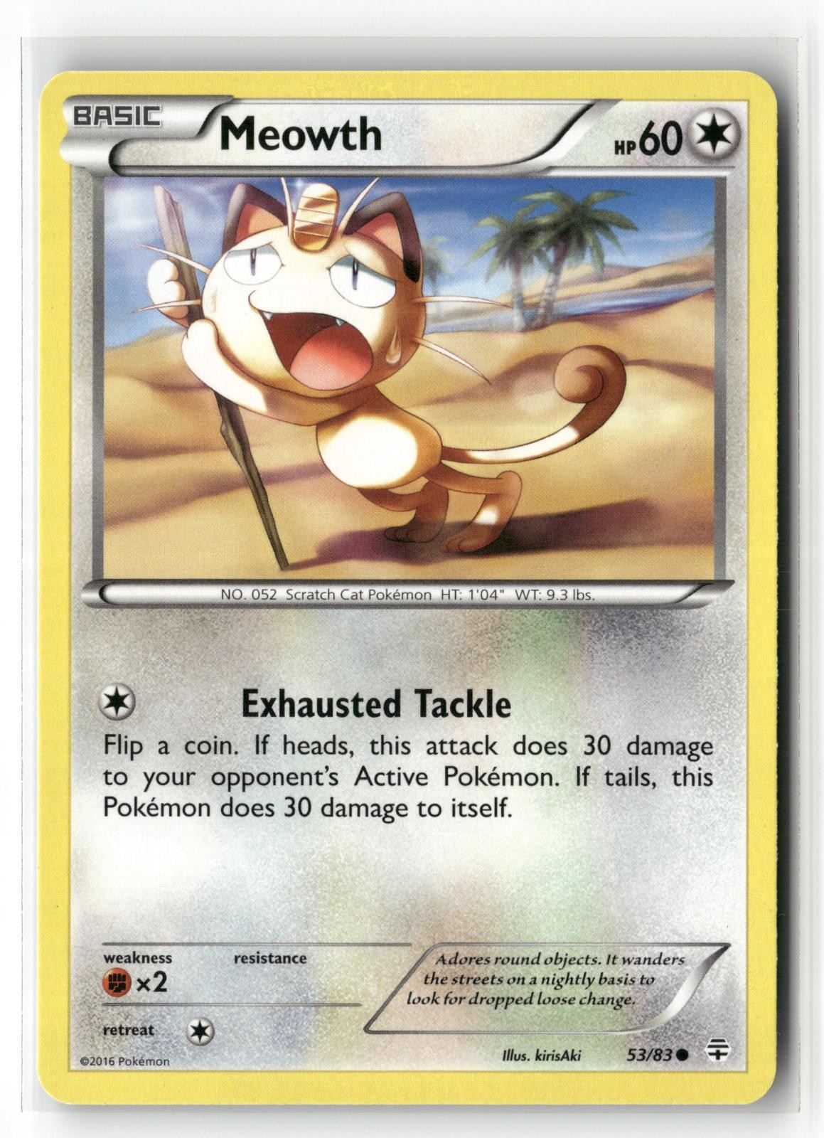 MEOWTH 53/83 C GENERATIONS POKEMON NM/M