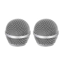 2pcs Microphone Ball Head Mesh Grill
