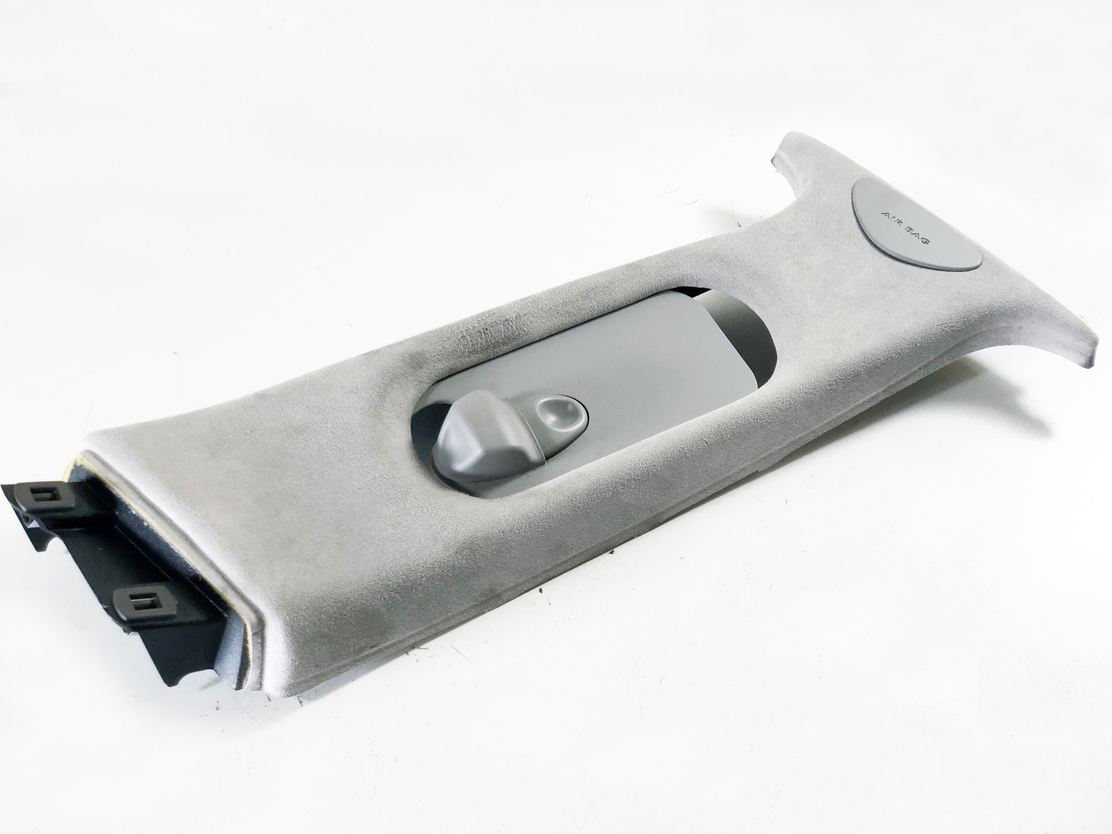 03-13 Maserati Quattroporte M139 Right Passenger B Pillar Trim ALCANTARA Grey 