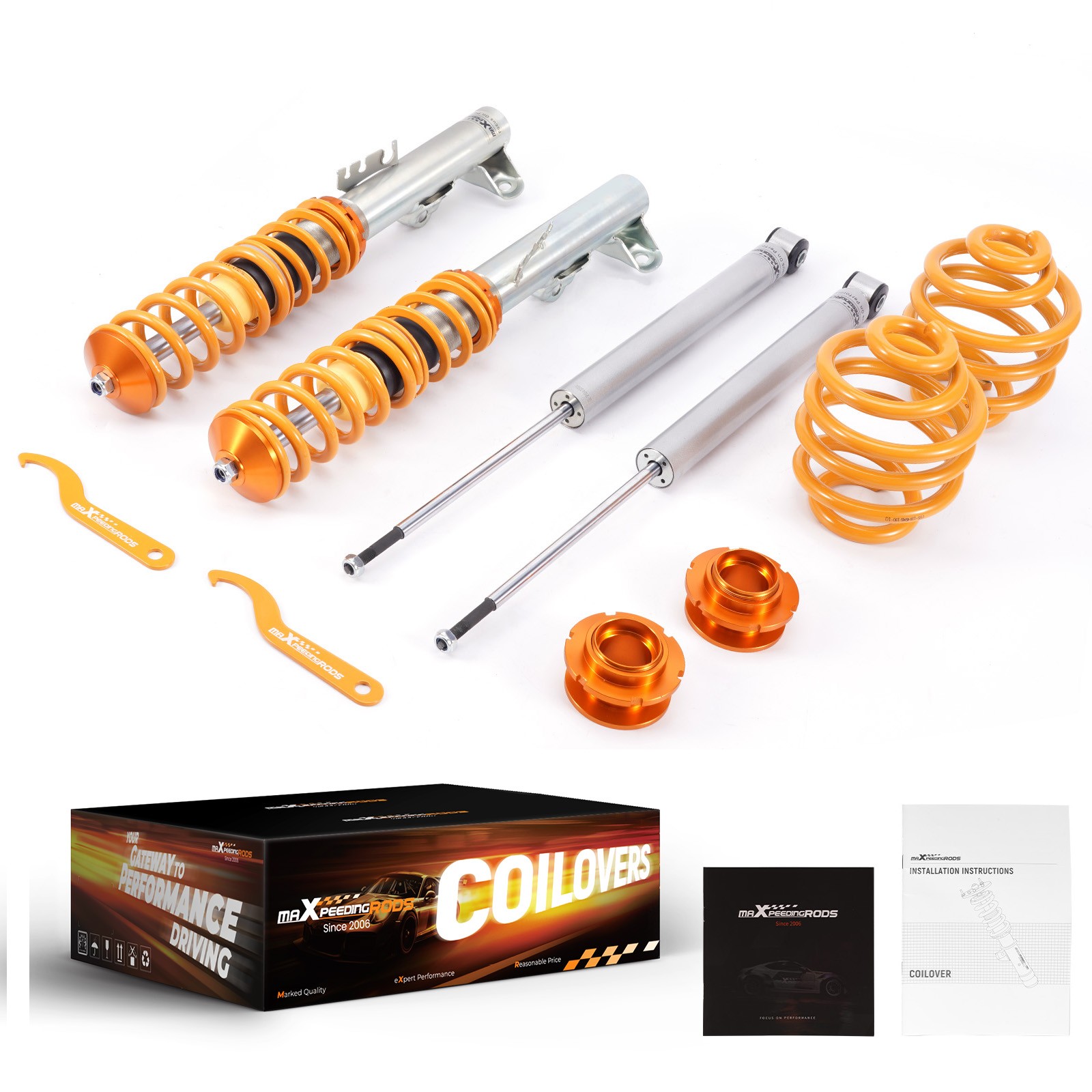 Lowering Adjust Coilovers Strut Kit for BMW E36 Saloon 318is 325is 318tds 325tds - Image 4