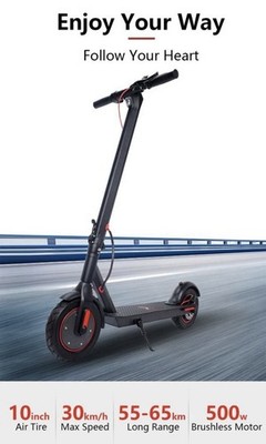 Scotter Electrico ook Tek De 500w Ruedas De 10  Monopatín Eléctrico.