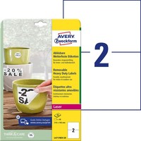 Avery Zweckform Wetterfeste Folienetiketten L4717REV-20 Weiß 210,0 X 148,0...