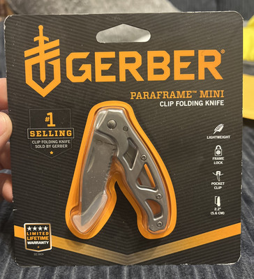 Gerber Paraframe Mini Serrated Stainless Steel 22-48484 (Sealed/Unused)