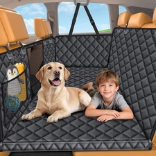 Dog Back Seat Hammock Hard Bottom Extender Travel Bed Car/SUV