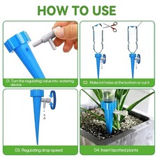 6er Set Automatischer Wasserspender Fr Zimmerpflanzen   Selbstbewsserungssystem Mit Keramikkegel Fr Balkon & Urlaub