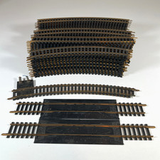 Lot of 53 Atlas HO Scale Train Track Curved Straight Brass Rail Replacements