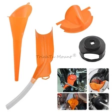 Oil Fill Funnel+Oil Catcher Drain Oil Funnel+Oil Filling Funnel Kit For Harley