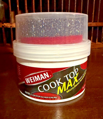 Weiman Cooktop Cleaner Paste, Easily Remove Burned Food and Grease- Brand New