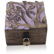 Great Birthday Gift Handmade Decorative Wooden Jewelry Box With Tree Of Life ...