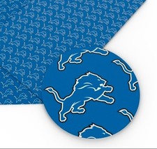 Lions 100 Cotton fabric. 18" x 55" Detroit team Football 1115591 half yard