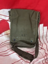 M-1938 US Map Case Dispatch Bag 1951 Korean War Vintage Olive Green Drab Canvas