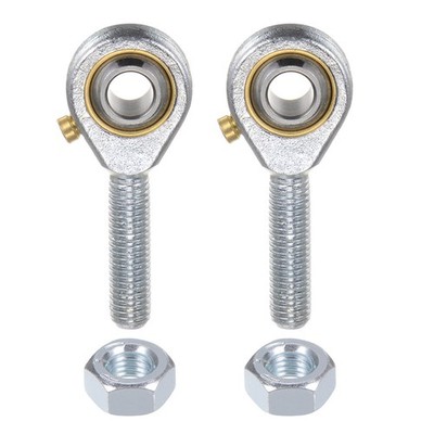 2 x POSB4 Male Rod End 1/4'' Bore and 1/4-28 Right Hand Thread,Includes Jam Nut