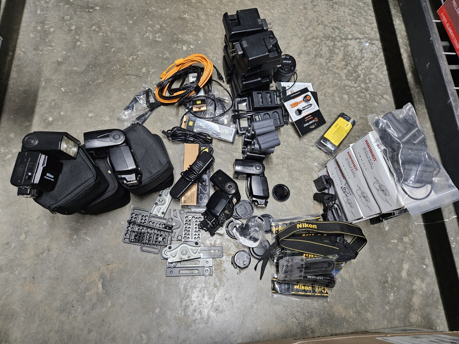 Lot of Camera Accessories/lens/batteries/chargers/straps/cables+more In Desc