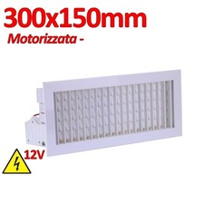 Vorlaufgitterd&uuml;se 300x150 motorisiert Farbe wei&szlig; doppelreihig