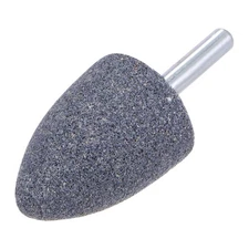 15pcs Abrasive Mounted Stone 1/4" Shank 1.18" Dia Conical Corundum Grinding Head