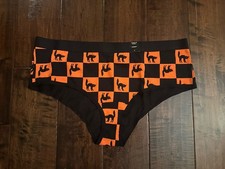 Torrid Ladies Panties Underwear Cheeky Black Cats Orange Halloween NWT Sz 1