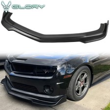 Fits 10-13 Chevy Camaro V8 Ss V2 Style Front Bumper Lip Splitter Matte Black Pp