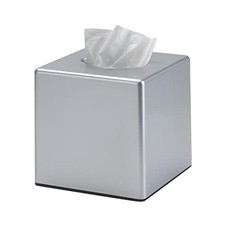 Y-in Hand Tissue Box Cover, Square Facial Tissue Holder Storage for Bathroom
