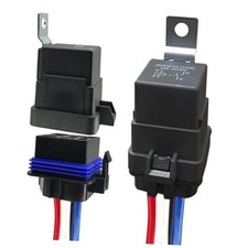 4Pin 12V 40/30 Amp Waterproof Relay Switch Harness Set - 12V DC 12V 4Pin 2pcs 