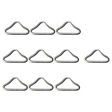 30 Pcs Triangle Rings for Net Repair Professional Trampoline Buckles
