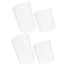  4 Pcs Cheminées En Verre Pour Bougies De Sans Fond Bougeoir Ouragan