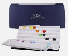 MIJELLO MWP-1772 Double Decker Watercolor Palette 72 Wells New Authentic