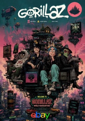 Gorillaz Damon Albarn Blur A3 A4 Print Poster Unframed